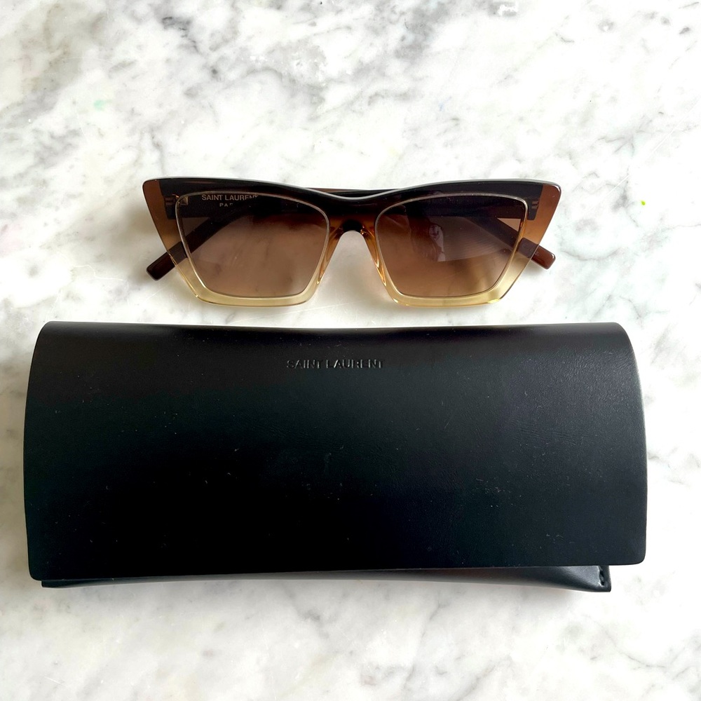 Brand new Saint Laurent square sunglasses